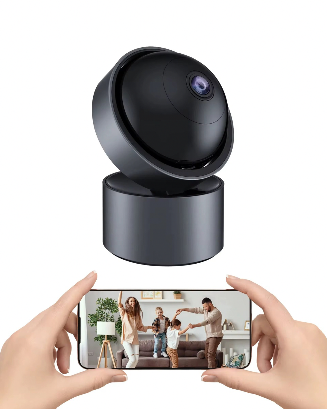 EcoWatt™ 3MP Smart Indoor Security Camera with Night Vision & 2-Way Audio