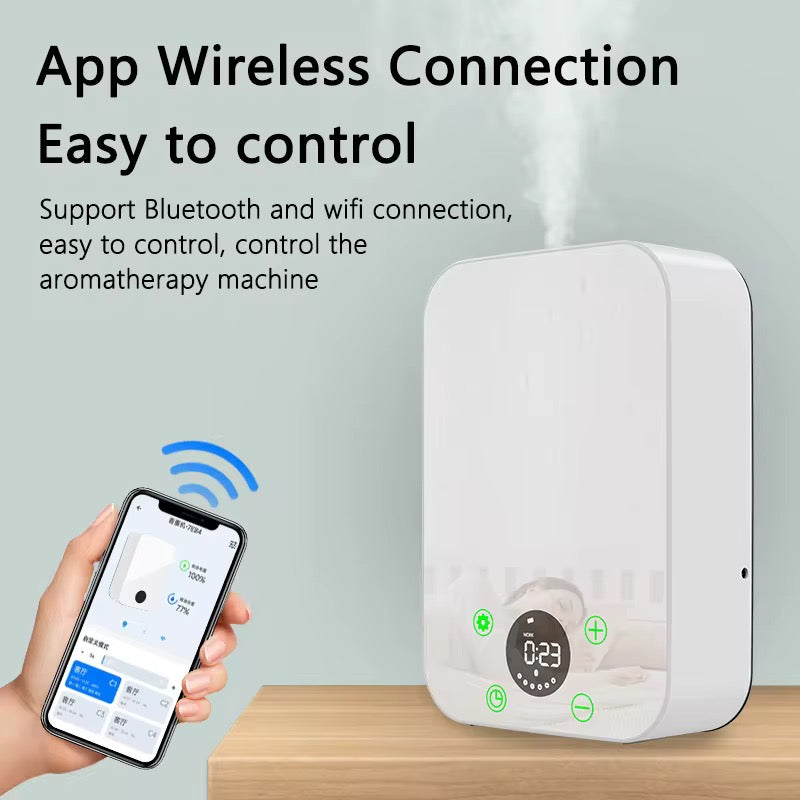 EcoWatt™ Smart Aroma Diffuser Pro – App-Controlled Commercial Air Freshener with LED Display & Timer