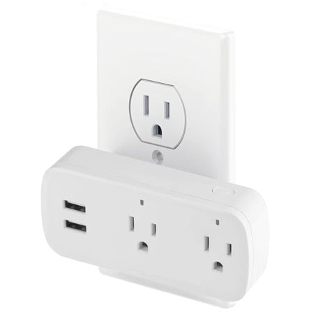 EcoWatt™ Smart PowerPlug Pro – App-Controlled Dual USB & Dual Outlet Smart Socket
