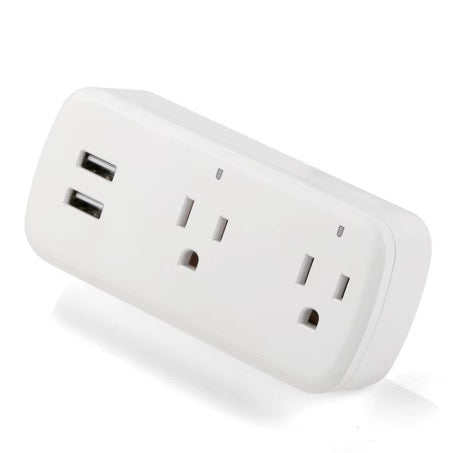 EcoWatt™ Smart PowerPlug Pro – App-Controlled Dual USB & Dual Outlet Smart Socket