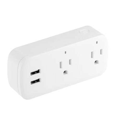 EcoWatt™ Smart PowerPlug Pro – App-Controlled Dual USB & Dual Outlet Smart Socket