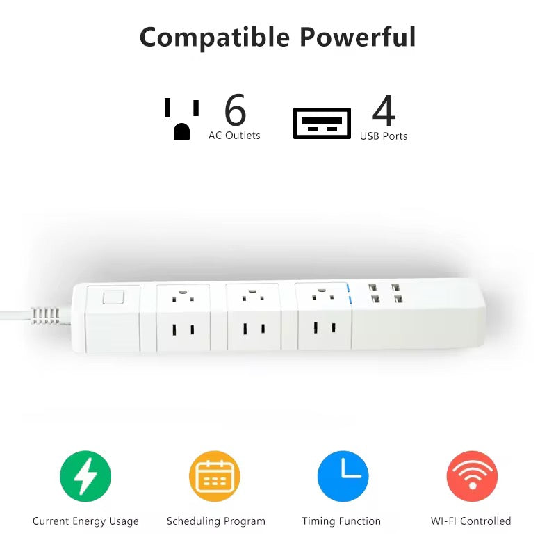 ECOWATT™ Smart Wi-Fi Power Strip (2-Pack)